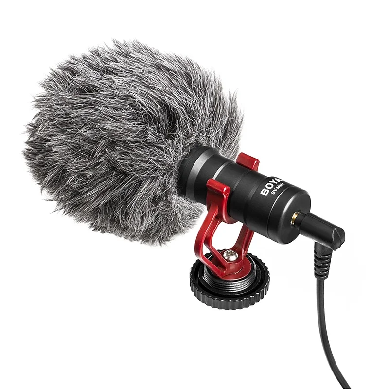 BOYA BY-MM1 Video Record Microphone for DSLR Camera Smartphone Supercardioid Vlogging Mic for Canon Nikon DSLR Gimbal