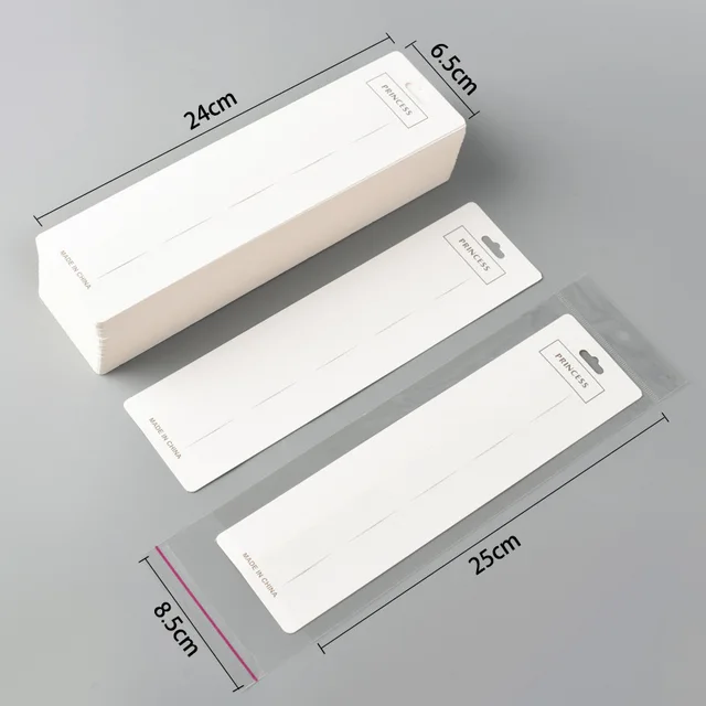 30pcs Earrings Paper Card for Bracelet Necklace Hairband Ear Studs DIY Jewelry Display Package Card Handmade 5x5/6x6/5x9/8x8cm 6.5x24cm Cards