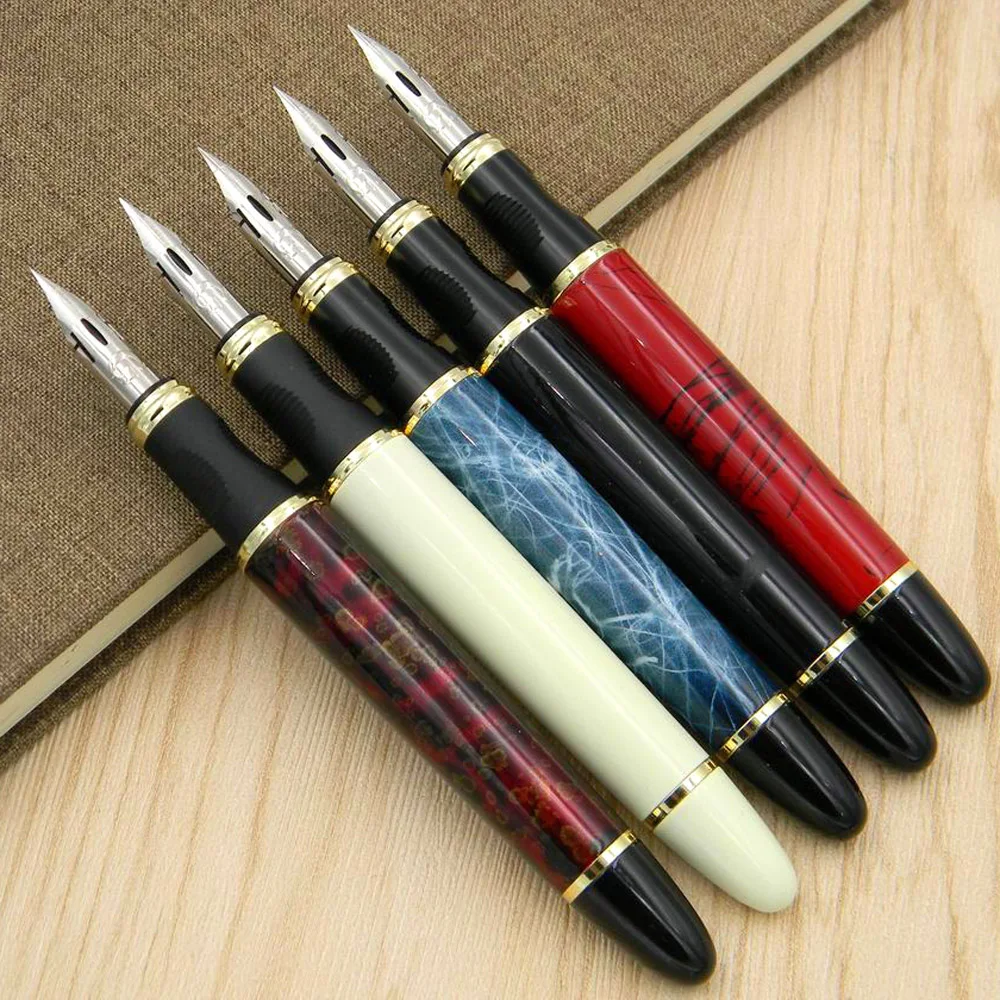 JINHAO 450 г перьевая ручка золотистого цвета для каллиграфии круглый цветочный