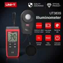 Цифровой светильник UT383S, цифровой измеритель Iluminance, разделительный зонд, Автоматический диапазон, индикация низкого заряда батареи, индикация перегрузки(LO/HI