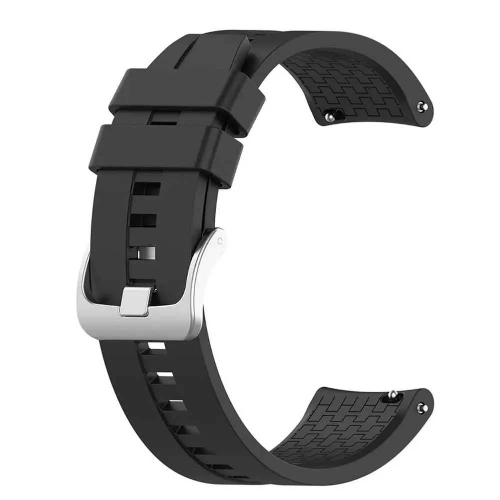 Black 22 мм силиконовый ремешок для часов Ремешок для huawei Watch GT Active huawei часы волшебный браслет аксессуары - Цвет ремешка: Black