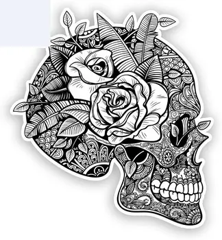 

Skull Car Stickers Mexico Festival Day of The Dead Decal Waterproof Auto Motorcycle Accessories Vinyl,15cm*15cm