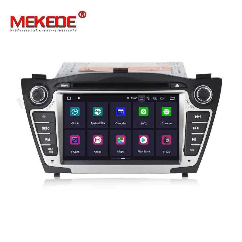 Discount MEKEDE IPS screen DSP Android 9.0 car multimedia dvd GPS player For Hyundai IX35 with RDS radio bluetooth wifi 4G 3