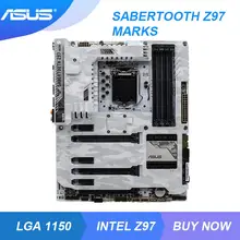 ASUS SABERTOOTH Z97 MARK S LGA 1150 Intel Z97 Gaming PC Motherboard DDR3 32GB PCI-E 3.0 HDMI USB3.0 Xeon E3 Core i7-4770K Cpus