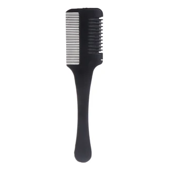 

Hair Razor Comb Black Handle Cutting Thinning Home DIY Trimmer Inside Blades