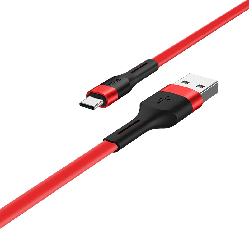 HOCO X34 31 шт./лот 1 м Прочный USB кабель для iPhone type C кабель Micro кабель для samsung USB C провод зарядного устройства - Цвет: Red for Type C
