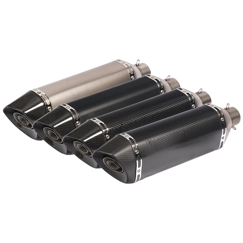 

Length 470mm Inlet 51mm Motorcycle Exhaust Pipe Muffler Motorbike Escape Moto Universal for MSX PCX NVX GSXR1000 GSR400 etc