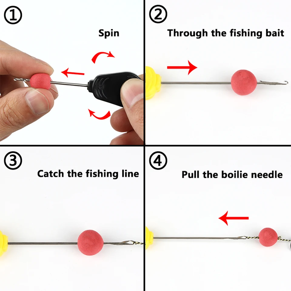 Combo 5 En 1 Outils De Pêche à La Carpe Ensemble D'aiguilles