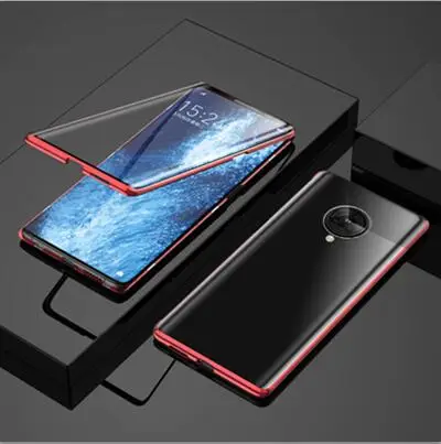 Красный Роскошный Магнитный адсорбционный ЧЕХОЛ ДЛЯ VIVO NEX 3, металлическая рамка, Doubl, двусторонняя стеклянная крышка для VIVO NEX 3, защитный чехол для телефона nex3 - Цвет: Красный
