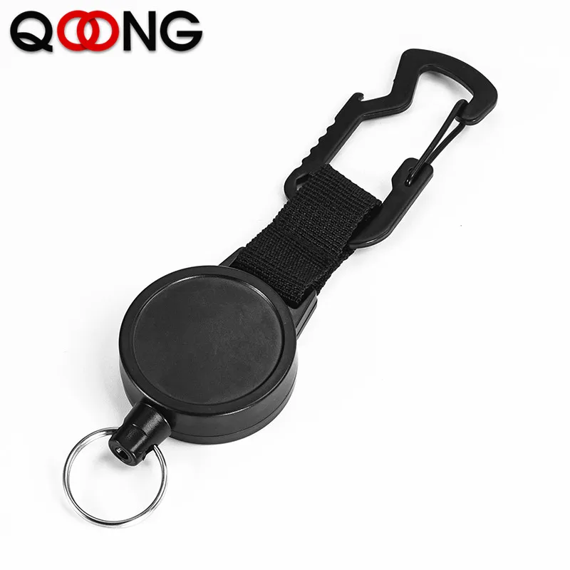 Resilience steel wire rope elastic key chain sporty retractable alarm keychainYE 