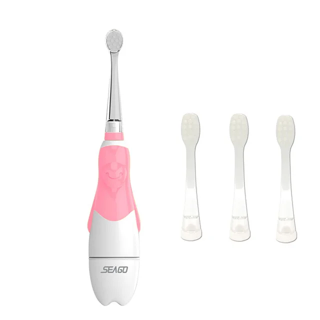 SEAGO Sonic Electric Toothbrush For 0-3 year Infant Baby Children Battery Automatic Teeth brush Waterpro of White LED Light Gift SEAGO Sonic Electric Toothbrush For 0-3 year Infant Baby Children Battery Automatic Teeth brush Waterpro of White LED Light Gift