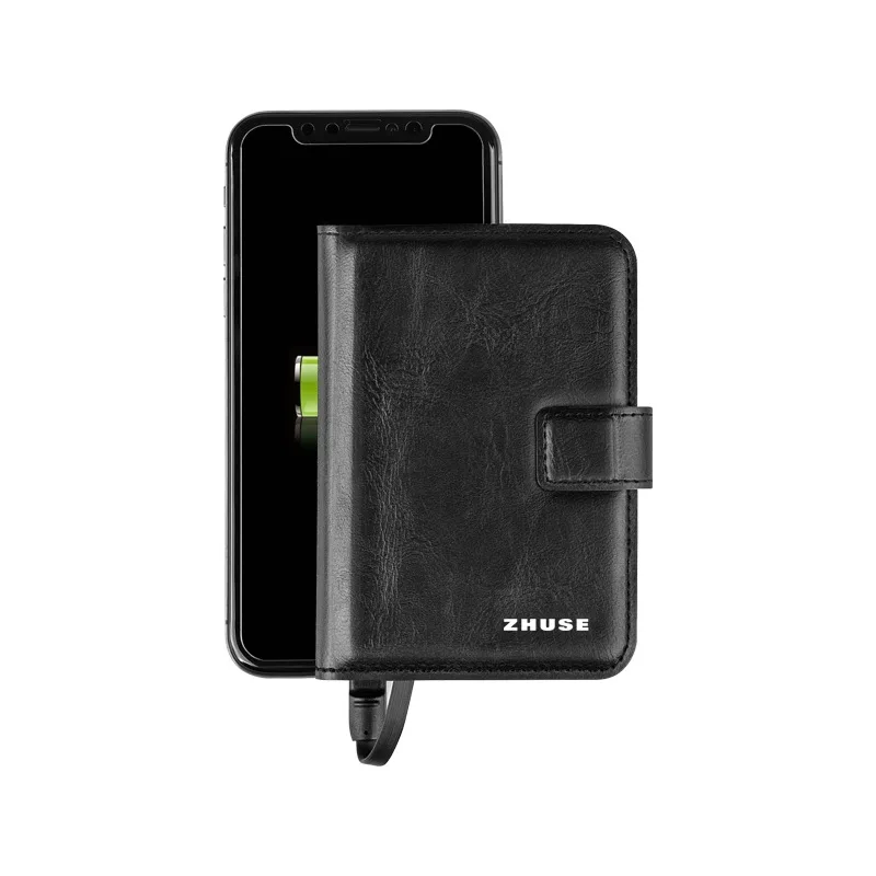 

Zhuse Portable Line Mobile Power New Style Creative Multifunctional Wallet Charger Gift Customization Logo