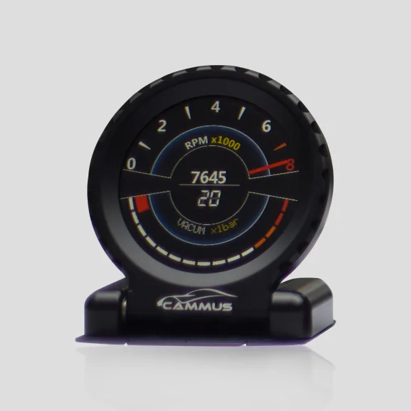 Дополнительно 6 цветов i-Round lcd гоночный манометр 13 в 1 P& P OBD RPM турбо Вода Воздух Масло g-значение скорость подходит для всех автомобилей - Color: Black