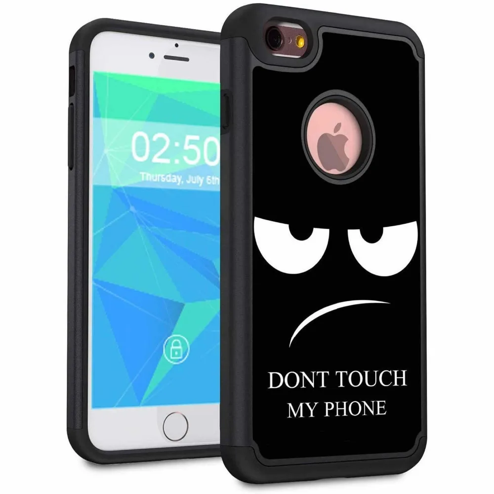 Чехол для телефона для iphone 6/6plus, чехол, iphone 6/6S plus, чехол, двухслойный Гибридный жесткий защитный чехол, противоударный ТПУ бампер