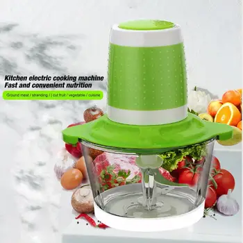 

2L Automatic Powerful Electric Meat Grinder Multifunctional Food Processor Household Chopper Meat Slicer Cutter Blender EU