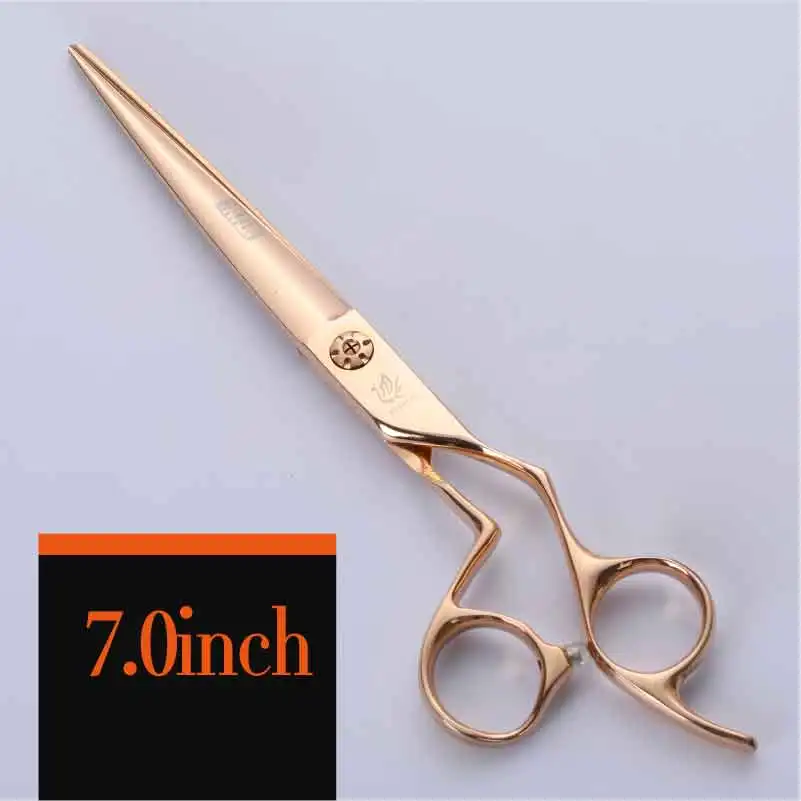7.0 inch Fenice профессиональные золотые ножницы для ухода за домашними животными 7,0/7,5 дюйма ножницы для стрижки собачьей шерсти tijeras tesoura - Цвет: 7.0 inch