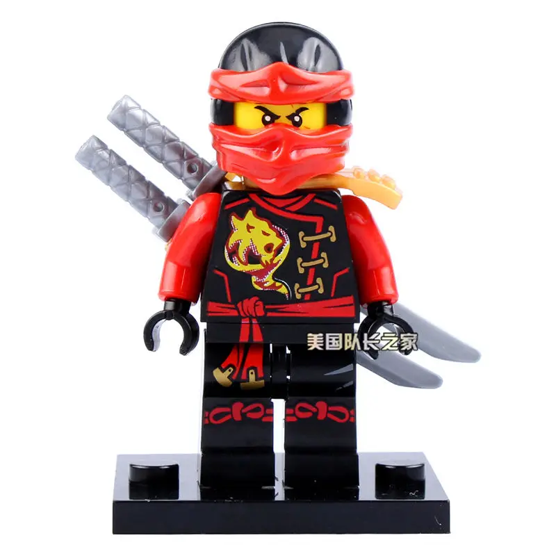 SingleSale Red KAI с мечами SKYBOUND LLoyd Jay Cole Zane Phantom Ninja minifig модель строительные блоки детские