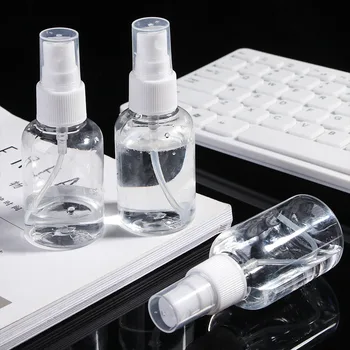 

6 Pcs Useful Transparent Plastic Fine Mist Empty Spray Refillable Bottle Case Storage Organizer Accessories Makeup Container