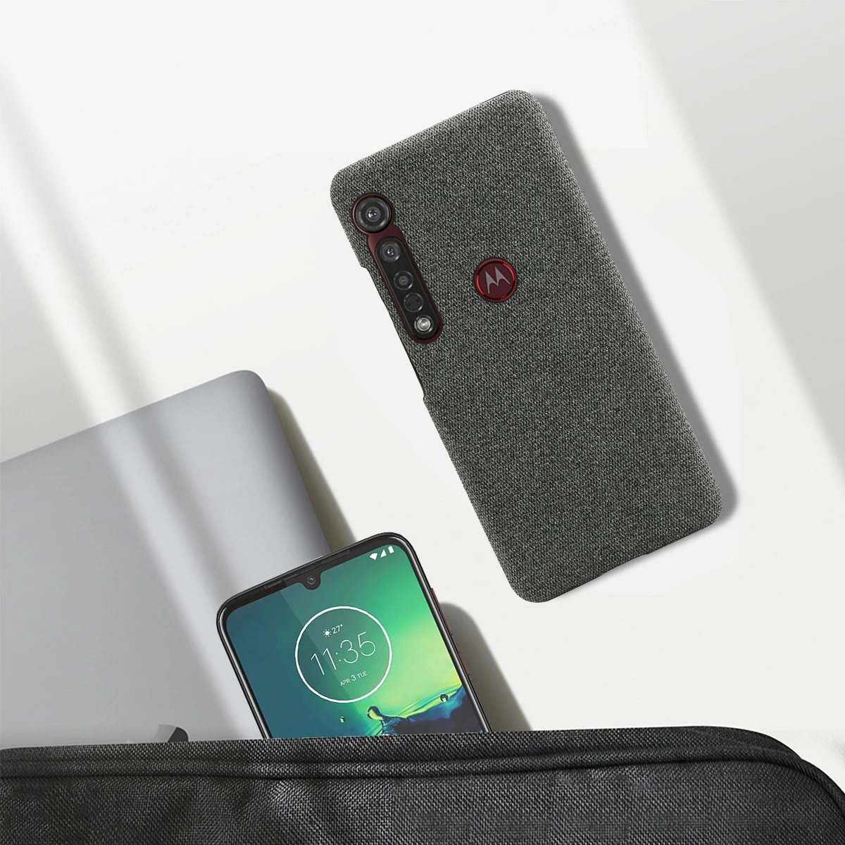 Для Motorola Moto G8 Plus чехол для телефона Ретро тканые ткани против царапин жесткий чехол из поликарбоната для Moto G8 Plus защита для телефона