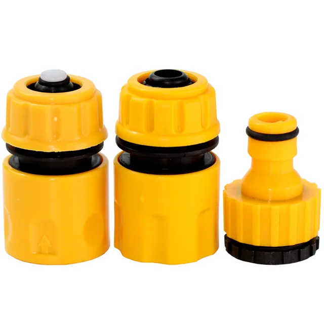 Muciakie 3Pcs Cakling Adapter Cseppszalag Öntözési Csaptelep -Tömlő Csatlakozó 1/2 ' 3/4 Férfi Kerti Vízcsatlakozóval