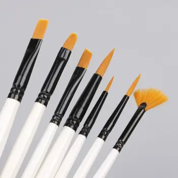 

10Pcs Nylon Hair Art Painting Brushes Set Acrylic Oil Watercolor Artists Paint Brush Set Drawing Supplies