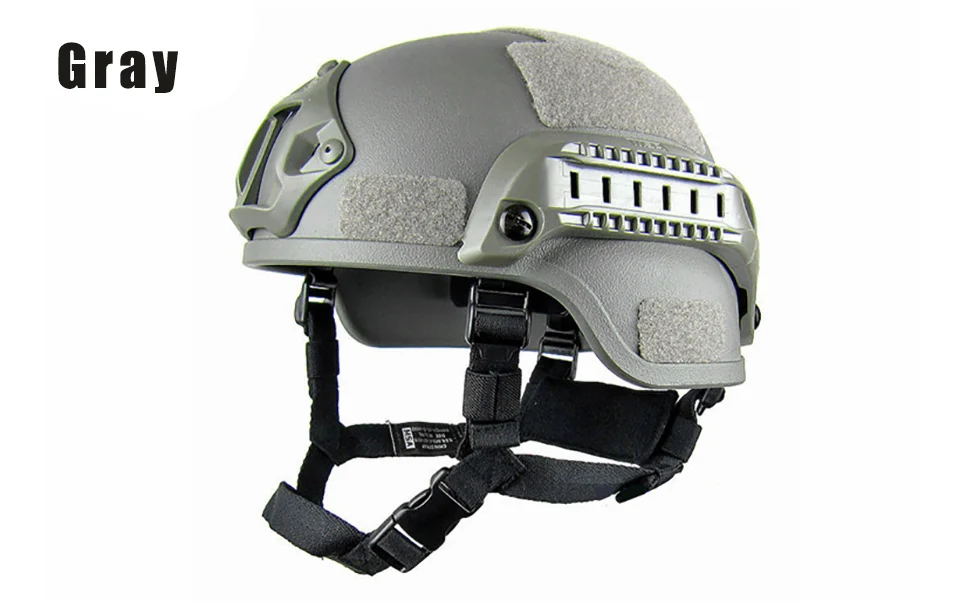 Gray Мужской легкий качественный Быстрый Шлем MICH 2000 Airsoft MH Открытый тактический страйкбол шлем - Цвет: Gray