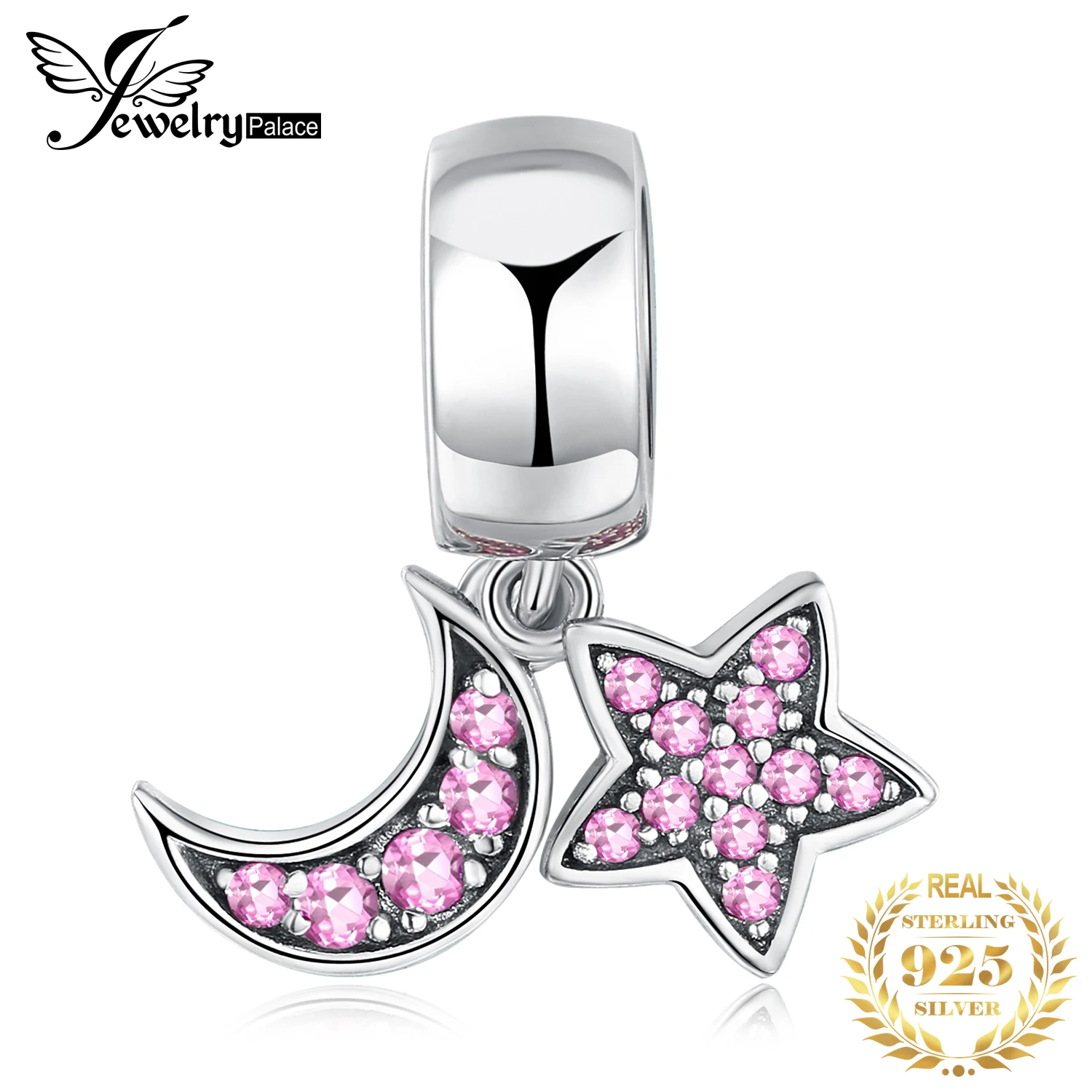 JewelryPalace с изображением луны и звезд серебряные бусины 925 пробы Подвески Серебро