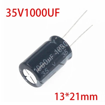 

10PCS 35V1000UF 13*21mm 1000UF 35V 13*21 Aluminum electrolytic capacitor
