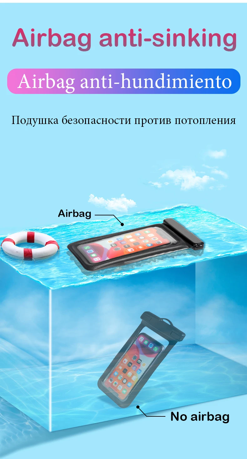 magsafe charger iphone 12 Floating Airbag Waterproof Swim Bag Phone Case For iPhone 11 12 13 Pro Max Samsung Xiaomi Redmi Note 11 Huawei P30 20 Lite Cover magsafe battery