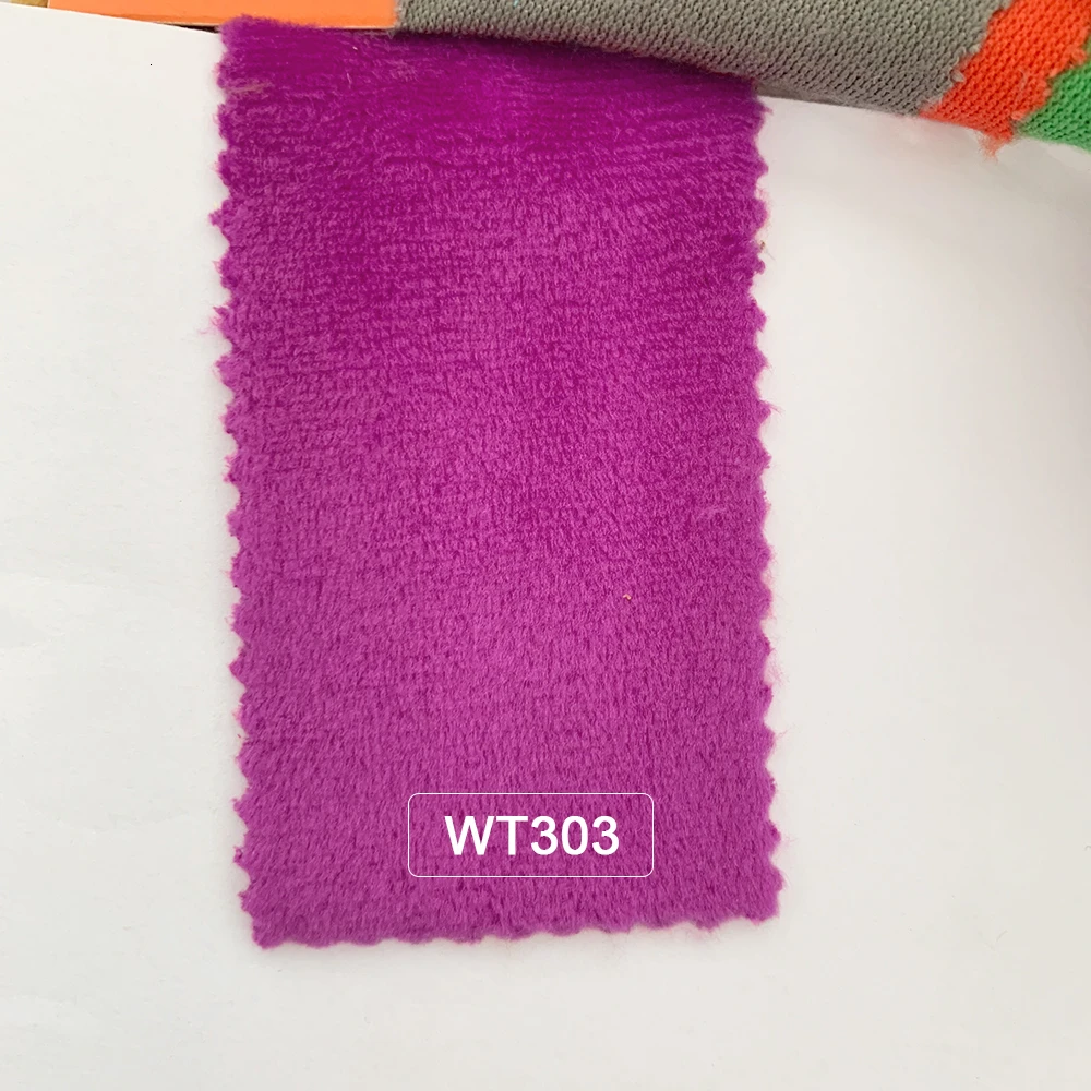 Самый дешевый 1,5 мм ворс 150x80 см плюшевая ткань для игрушек сшивание лоскутов по принципу "сделай сам" Tissus Австралийский метр полиэстер Telas бархатная ткань - Цвет: WT303