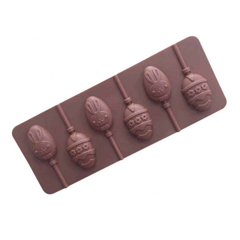 

6 company magic egg rabbit silicone chocolate mold, silicone lollipop mold