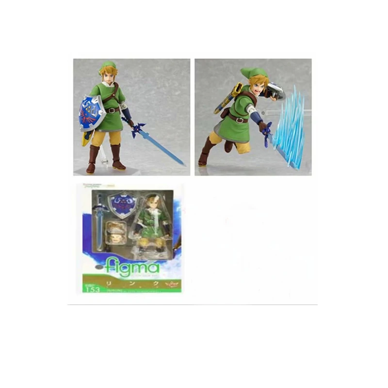 14 см аниме атака ссылка ПВХ игрушка фигурка кукла Figma Коллекционная модель ПВХ игрушка Рождественский подарок для детей - Цвет: with box