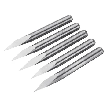 

5Pcs Pyramid Engraving Drill Bit 3.175mm Shank 25 Degree 0.1mm Tip for EleksMill Engraver CNC Router