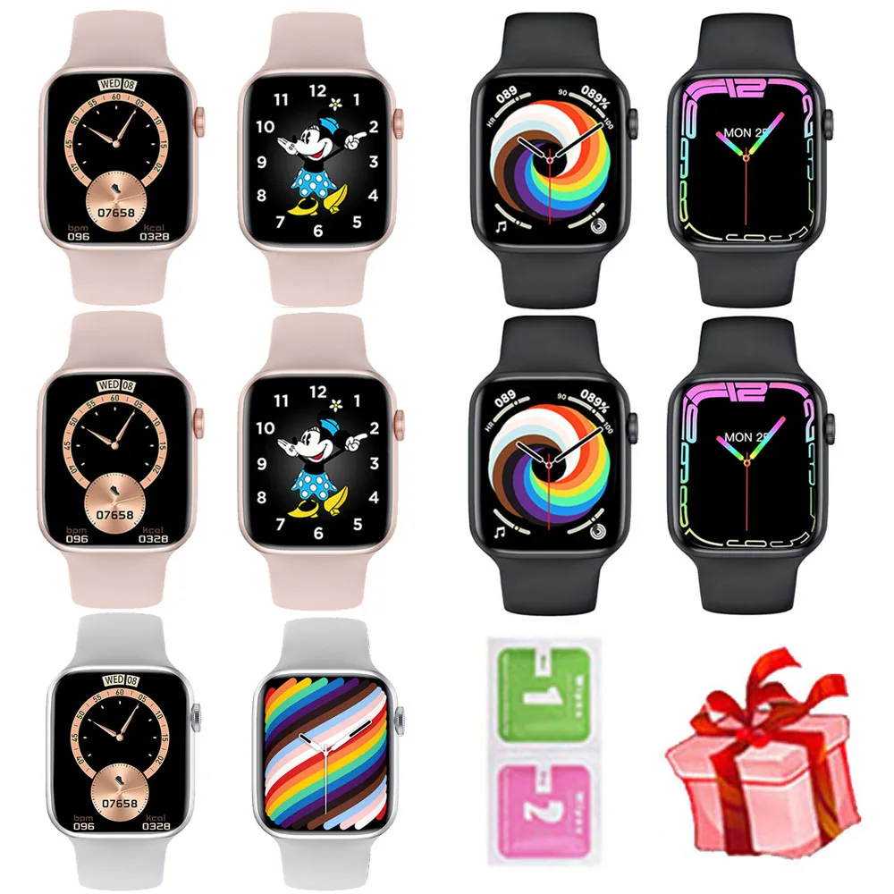 2021 IWO 13 PRO Watch 7 T500 Smart Watch Series 7 DIY Dials Heart Rate BT Call Men Women Sport Smart Watch PK X8MAX HW22 W46 W37 