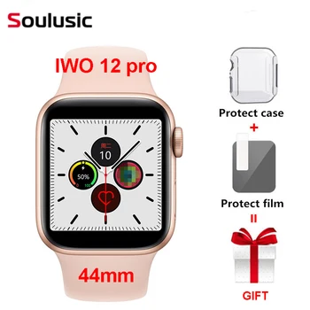 

IWO 12 Pro Men IP68 Waterproof Smart Watch Series 5 1:1 44mm Case for Apple IOS Android PK iwo 11 IWO 10 8 IWO12 w34 Smartwatch