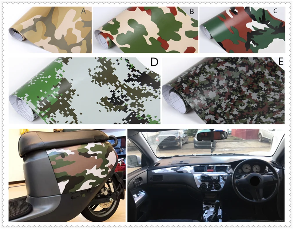 Car shape motorcycle personality camouflage film color desert sticker for Kawasaki ZR750 ZEPHYR ZX-6 ZX9R ZXR400 ZZR600 VERSYS