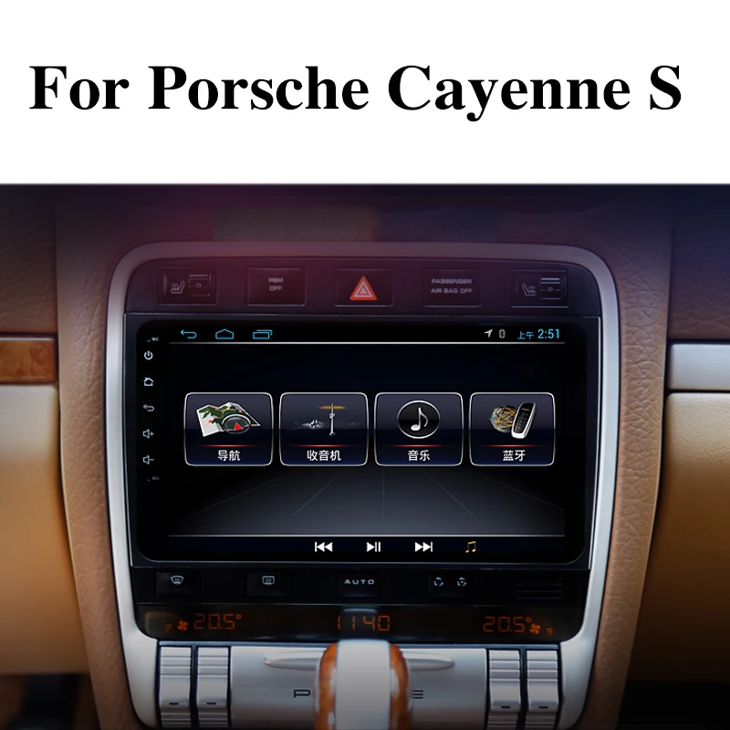 Car Multimedia Player NAVI Radio Stereo For Porsche Cayenne S GTS 9PA E1 957 955 Turbo Navigation CarPlay 360 BirdView