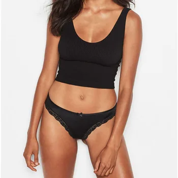 

Sexy Panties Lady Lace Back Cross Panties Thongs G-string Underwear Transparent Mid-rise Lingerie Lace Edges Briefs for Women