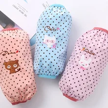 Short Double Layer Gauze Cuff Autumn& Winter Lace Cuff Women's Bronze Flower Sleeves Students Office Antifouling Oversleeve