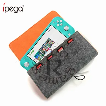 

IPEGA PG-SL008 Little Grey Wolf Storage Bag with Game Card Slot Double Storage Protection for Switch Lite Bag