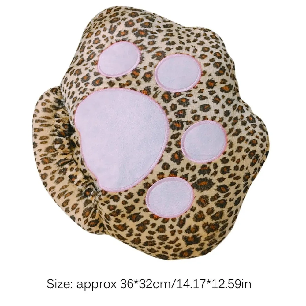 

Big Foot Warm Heating Pad Slippers Warm Leopard Print Cartoon USB Foot Warmer Shoes Computer Electric Heat Slipper