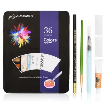 

Solid Watercolor Paint Set For Children Beginners Hand-painted Watercolor Painting Coloring Solid Art Supplies 36colors