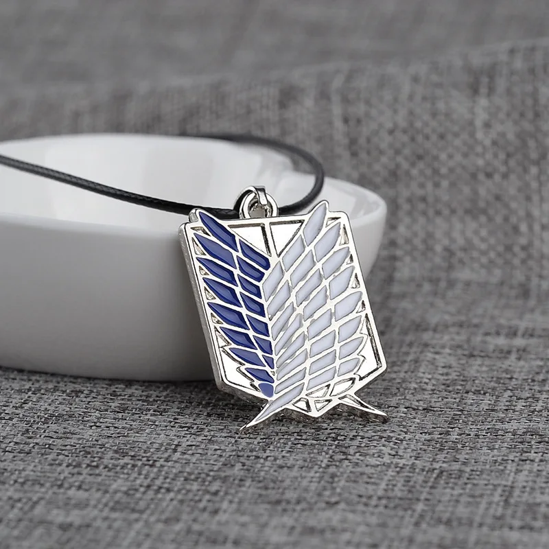 

Hot Sales Europe And America Anime Peripheral Attack on Titan Investigation Corps Logo Necklace