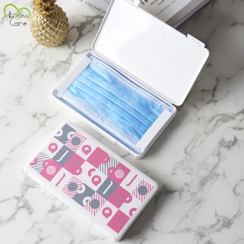 

Portable Face Masks Storage Box Moisture-Proof Cover Holder Mask Storage Seal Box Dustproof Disposable Face Mask Case