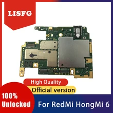 LISFG хорошо работает для RedMi 6 HongMi 6 32GB Материнская плата разблокированная оригинальная 32GB для HongMi 6 RedMi 6 материнская плата