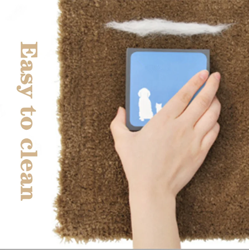 Cepillo de espuma de electricidad estática para perros y gatos, limpiador de quita pelos para mascotas, uso doméstico o en coche, asientos, camas, esteras, Herramientas de limpieza