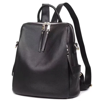 

Ladies Backpack First Layer Cowhide Ladies Bag 100% Real Soft Cowhide Genuine Leather Cowhide Women Backpack Travel Bag