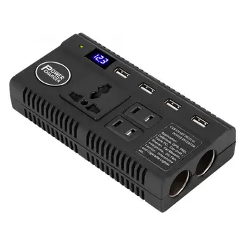 

Car Auto Intelligent Power Inverter DC12V 24V to AC 220V 110V Socket Charger 120W Universal Car Power Converter