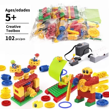 

NEW Technology STEM Robot Science Set Particle Building Blocks Parts Educational Institutions Compatible with logoes Duplo 9656