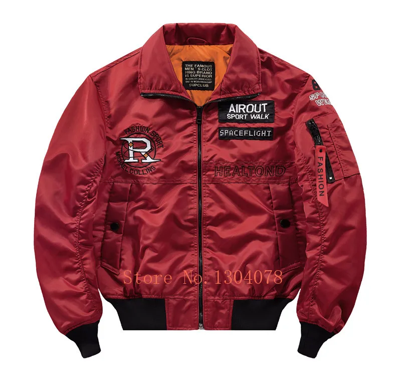 Military hip hop jackets motorcycle bomber army Ma-1 flight pilot jacket men coat Japanese streetwear men's windbreakers 4XL